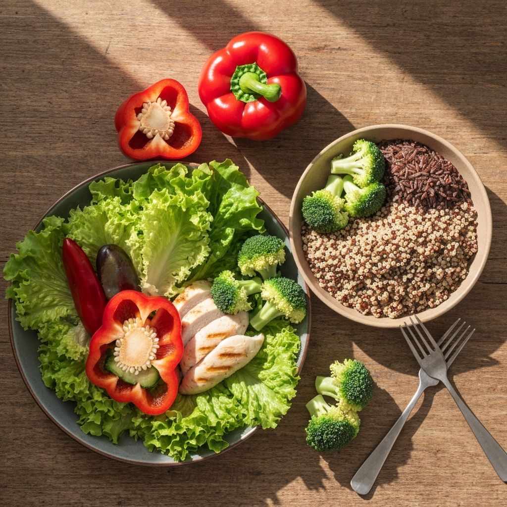 Fresh healthy vegetables and fruits